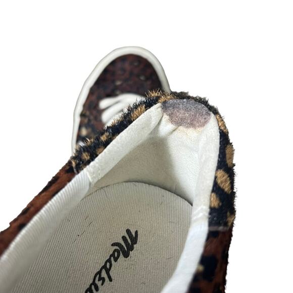 Madewell Sidewalk Low-Top Sneakers Painted Leopard Color Block Calf Hair 6.5M - Picture 12 of 16